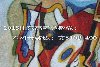 2015山東高考分數(shù)線
